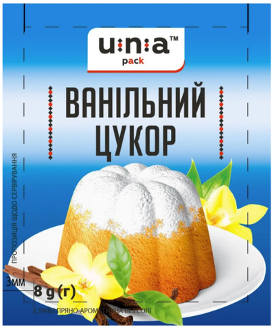 Цукор ванільний Una Pack, 8 г